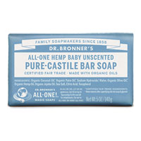 Dr. Bronner's - All-One Hemp Baby Pure-Castile Bar Soap - Unscented