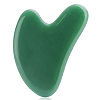 Gua Sha Green Heart Shape Jade Stone